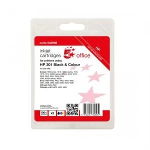 Image of 5 Star Office HP 301 Tri Colour Ink Cartridge