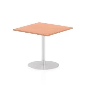 Image of Italia Poseur Table Square 800800 Top 725 High Beech