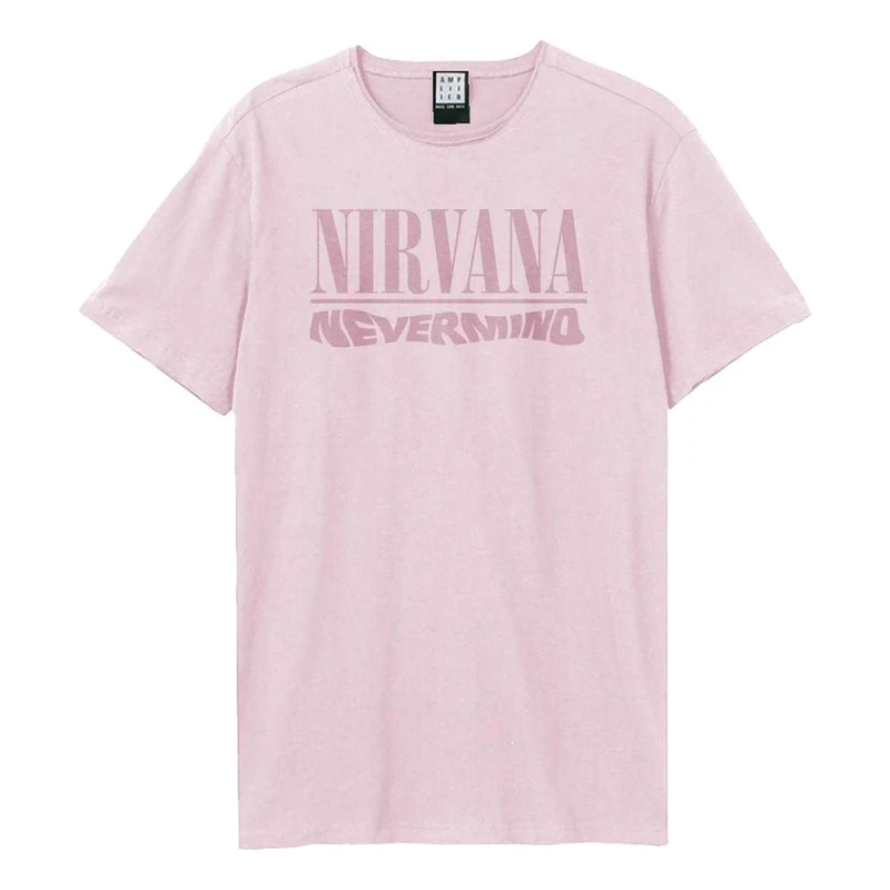 Image of Amplified Mens Nevermind Nirvana T-Shirt in Pink Size: XS Pink Male XS