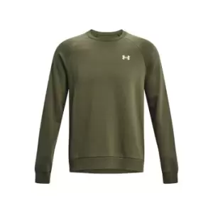 Image of Under Armour Rival Fitted Crew Sweater Mens - Green