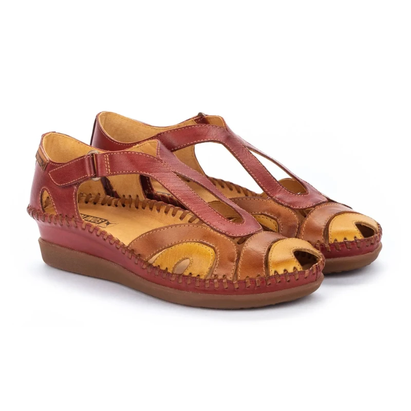 Image of Pikolinos Womens wedge sandals Pikolinos Cadaques W8K-1569C1 Rouge Female 36