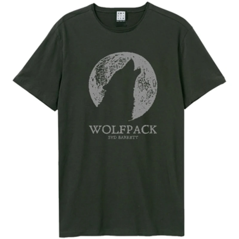 Image of Amplified Amplified Men Wolfpack Syd Barrett T-Shirt in Charcoal Size: X-Small Charcoal XS Male 5063806004905