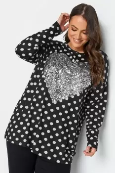 Image of Sequin Polka Dot Top