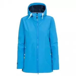 Image of Trespass Womens/Ladies Kinsley Hooded Softshell Jacket (2XS) (Vibrant Blue)