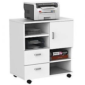 Image of HOMCOM Printer Stand White 720 mm x 240 mm x 440 mm