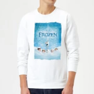 Image of Disney Frozen Snow Poster Sweatshirt - White