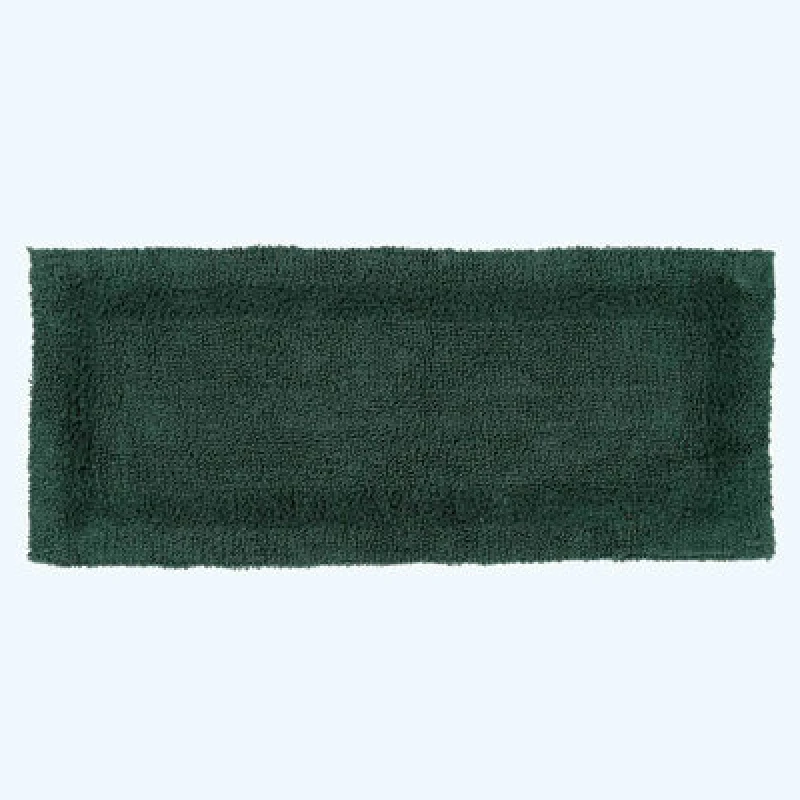 Image of Homescapes Luxury Reversible Bath Mat Runner - Forest Green