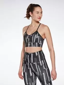 Image of Reebok Myt Printed Bra - Black, Size S, Women