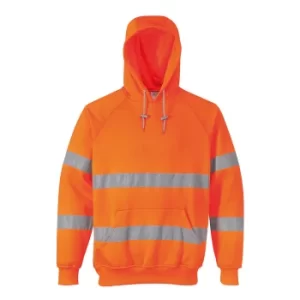 Image of Portwest Class 3 Hi Vis Hooded Sweatshirt Orange M