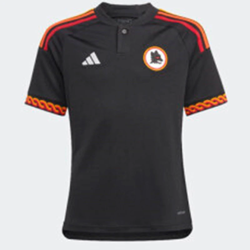 Image of adidas Roma Third Shirt 2023 2024 Juniors - Black 7 - 8 Years
