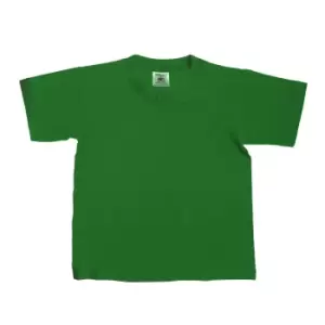 Image of B&C Kids/Childrens Exact 150 Short Sleeved T-Shirt (5-6) (Bottle Green)