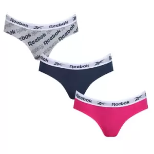 Image of Reebok 3 Pack River Briefs Womens - Multi