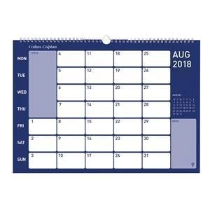 Image of Original Collins 2018 Colplan Wirebound Memo Calendar Month to View
