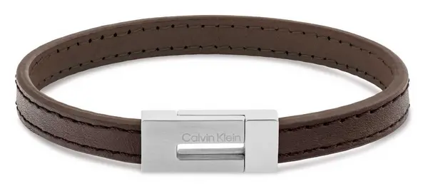 Image of Calvin Klein 35100021 Mens Exposed Brown Leather and Jewellery