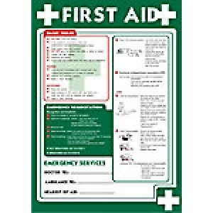 Image of Health & Safety Poster First Aid Polypropylene 42 x 59.4 cm