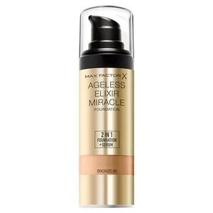 Image of Max Factor Ageless Elixir Miracle Foundation 2In1 80 Bronze Nude