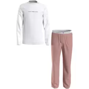 Image of Tommy Hilfiger Ls Pant Jersey Set - White