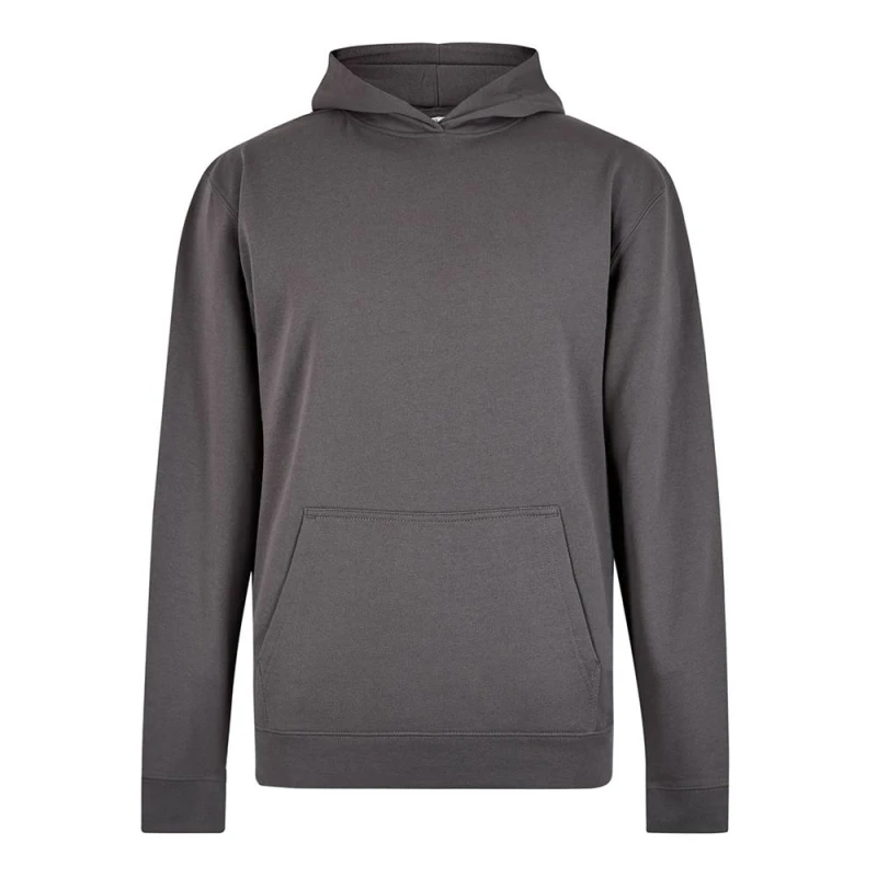 Image of Kustom Kit Mens Superwash 60°C Regular Hoodie in Charcoal Size: Small Charcoal Male S