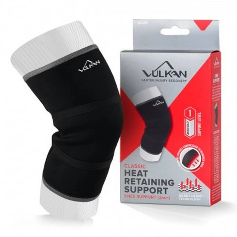 Image of Vulkan Classic 3029 Neoprene Knee Brace in Black Size: Medium Black Unisex M