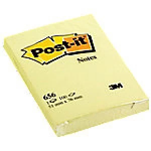 Image of Post-it Sticky Notes 51 x 76mm Yellow 12 Pieces of 100 Sheets