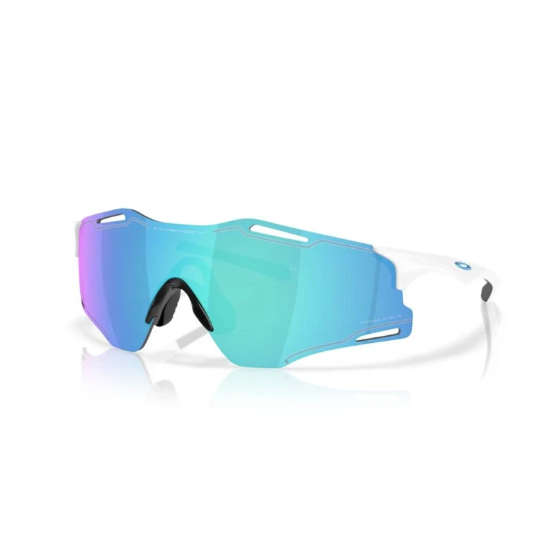 Image of Oakley Cybr Zero White Blue Glasses