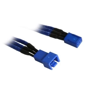 Image of BitFenix Alchemy 3-Pin Extension 30cm - sleeved blue/blue