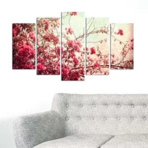Image of 5PMDF-80 Multicolor Decorative MDF Painting (5 Pieces)
