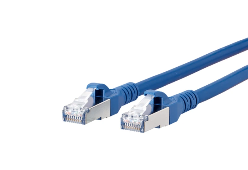 Image of METZ CONNECT 1308452044-E networking cable Blue 2m Cat6a S/FTP (S-STP