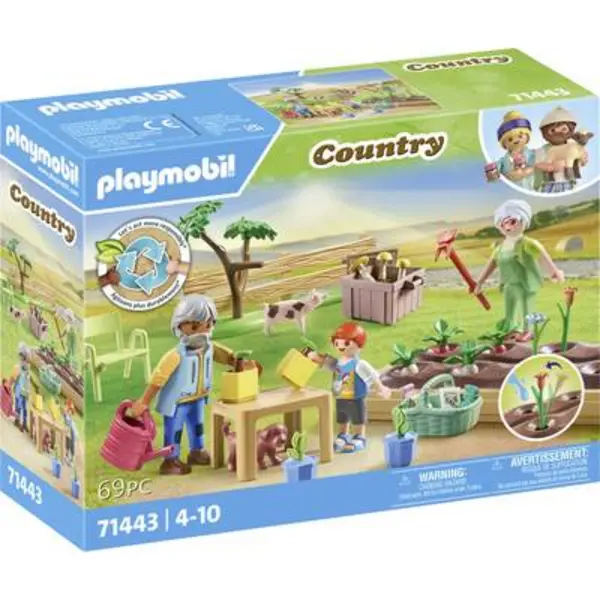 Image of Playmobil Country Idyllic vegetable garden with the grandparents 71443 71443