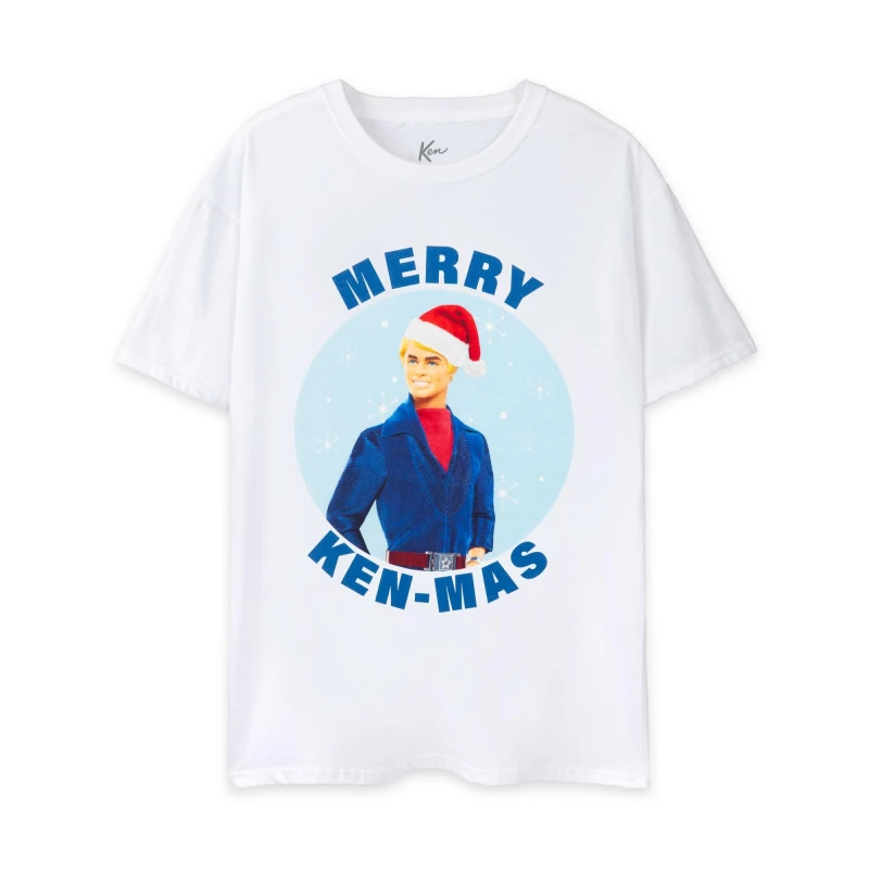 Image of Barbie Short Sleeved T-Shirt White male