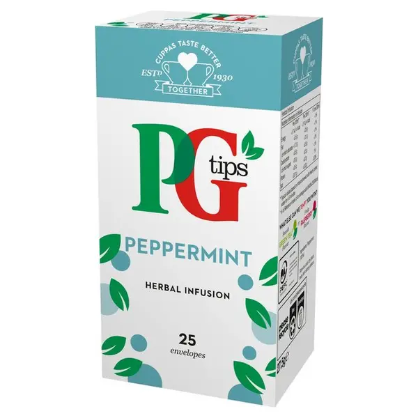 Image of PG Tips Peppermint Herbal Infusion 25x Tea Bag
