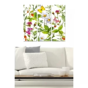 Image of MDF254017726 Multicolor Decorative MDF Painting (3 Pieces)