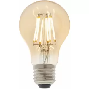Image of Loops - LED Filament Lamp Bulb Dimmable 6W E27 gls LED Amber Tinted Glass Warm White