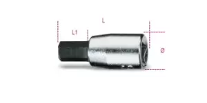 Image of Beta Tools 900 ME 1/4" Square Drive Hexagon Bit Socket Driver 3mm 009000503