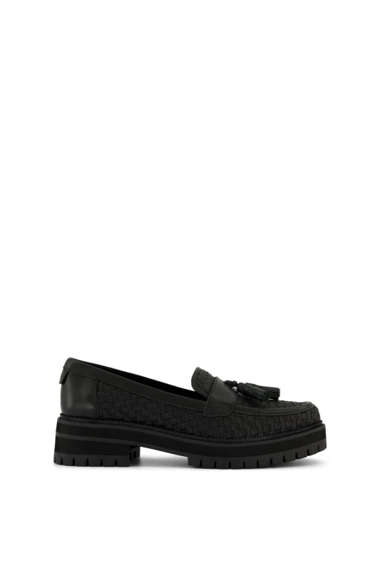 Image of TOMS Womens Cara Loafer in Black Size: 7 Black Female 7