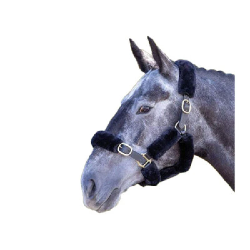 Image of Shires Performance Horses Supafleece Halter Fleeces (Pack Of 9) Black (One Size)