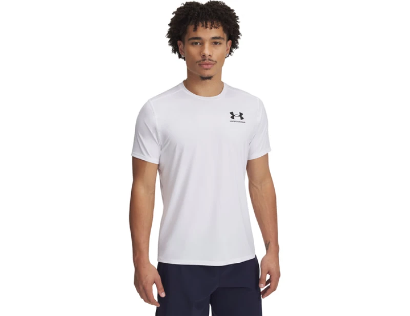 Image of Under Armour Heatgear Fitted T-Shirt White C100 XL