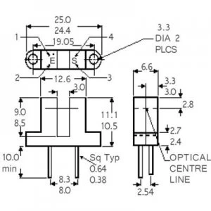 Image of Isocom Components H21A3 Reflective light barrier