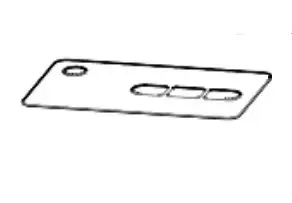 Image of Zebra P1080383-201 printer/scanner spare part Nameplate