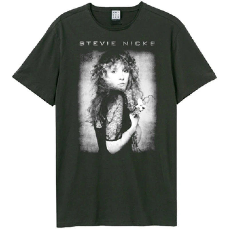 Image of Amplified Amplified Men Rarities Stevie Nicks T-Shirt in Charcoal Size: X-Small Charcoal XS Male 5063703943949