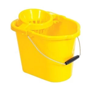 Image of Oval Mop Bucket 12 Litre Yellow