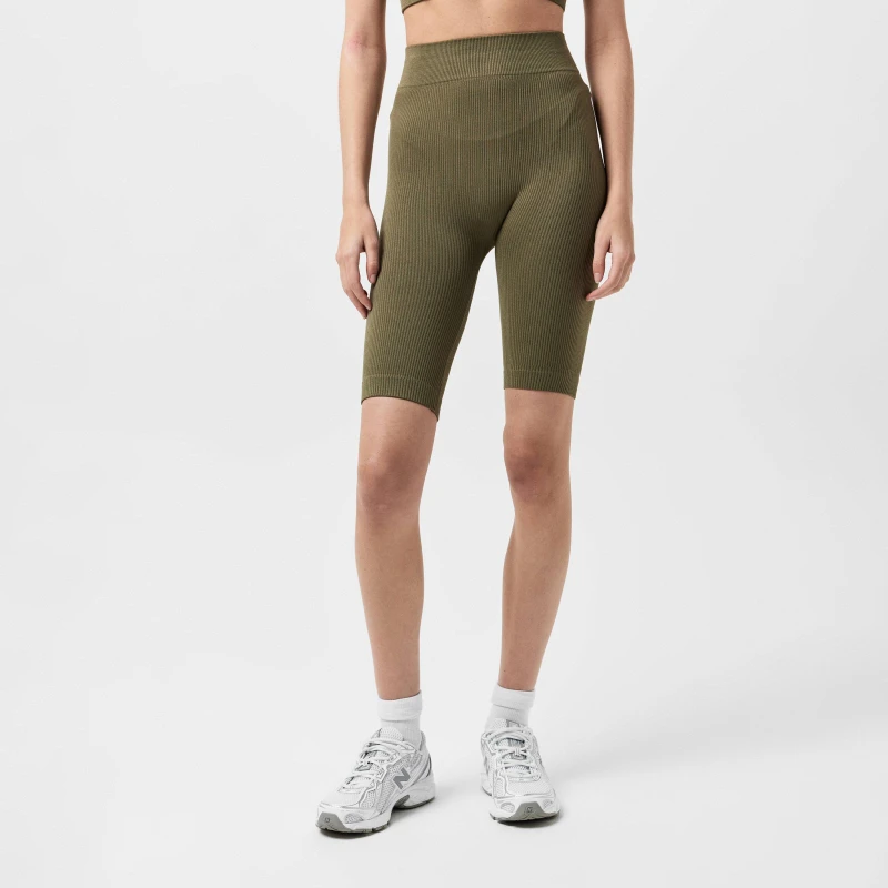 Image of Miso Cycling Shorts Womens - Green Green 8