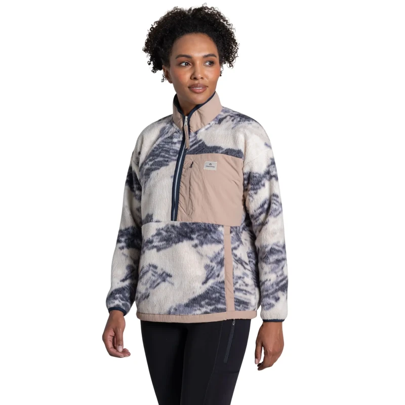 Image of Womens half zip fleece Craghoppers Grange Bleu Female 40