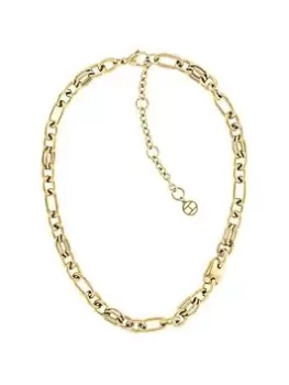 Image of Tommy Hilfiger womens gold plated link chain necklace, Gold, Women