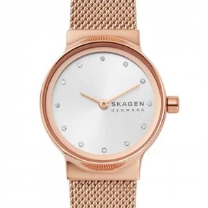 Image of Skagen Freja Rose Mesh Watch - Rose Gold
