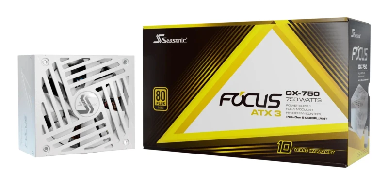 Image of Seasonic Focus GX-1000 ATX 3.1 1000W 80 Gold Modular Power Supply - White
