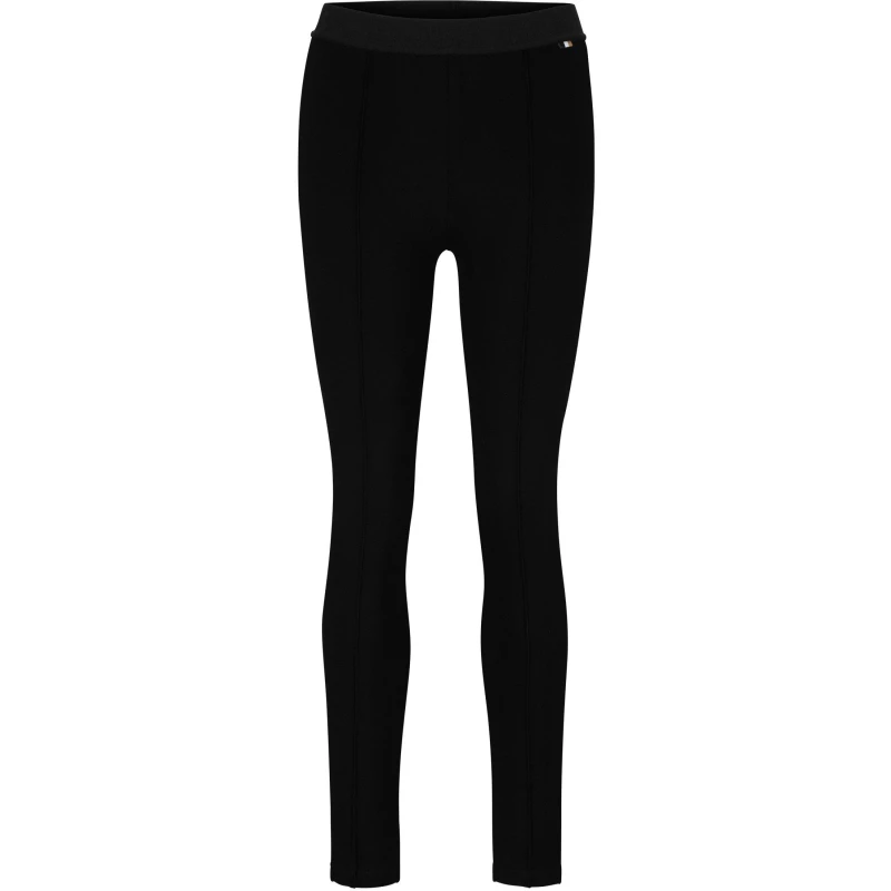 Image of Boss Womens C Estretch Short Sleeve Polo Shirt Black female 8 (S)