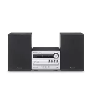 Image of Panasonic SC-PM254EG-S Audio system Bluetooth, CD, DAB+, FM, USB, 2 x 10 W Black, Silver