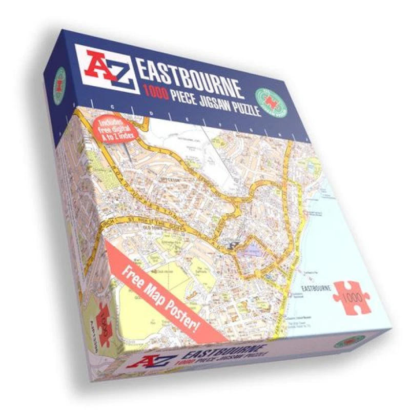 Image of A to Z A to Z Map of Eastbourne 1000 Piece Jigsaw Puzzle