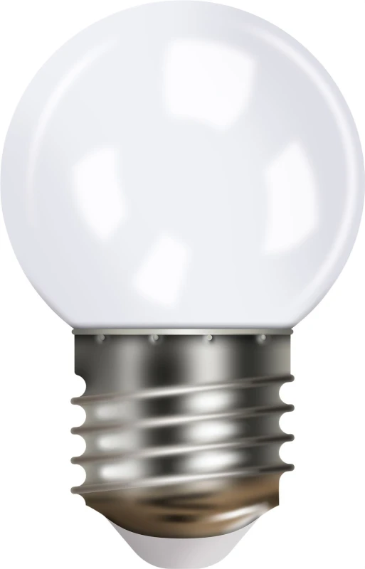 Image of Easy-Connect Festoon 2W Cool White Clear LED Golf Ball Bulb Polycarbonate Anti Shatter G45 E27 ELV-331101 Festoon Bulb